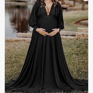 Black maternity dress